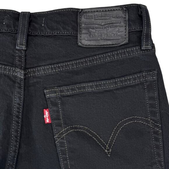 LEVI'S Premium Wedgie Icon Jean Sz 24 Black Desert - Picture 11 of 12